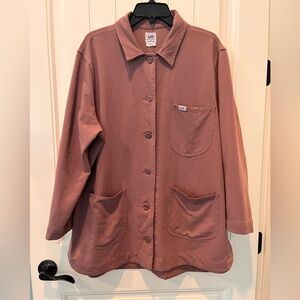 Lee Jacket Dusty Rose Size XL Quality Utility Durable Work Wear Warm Spring EUC